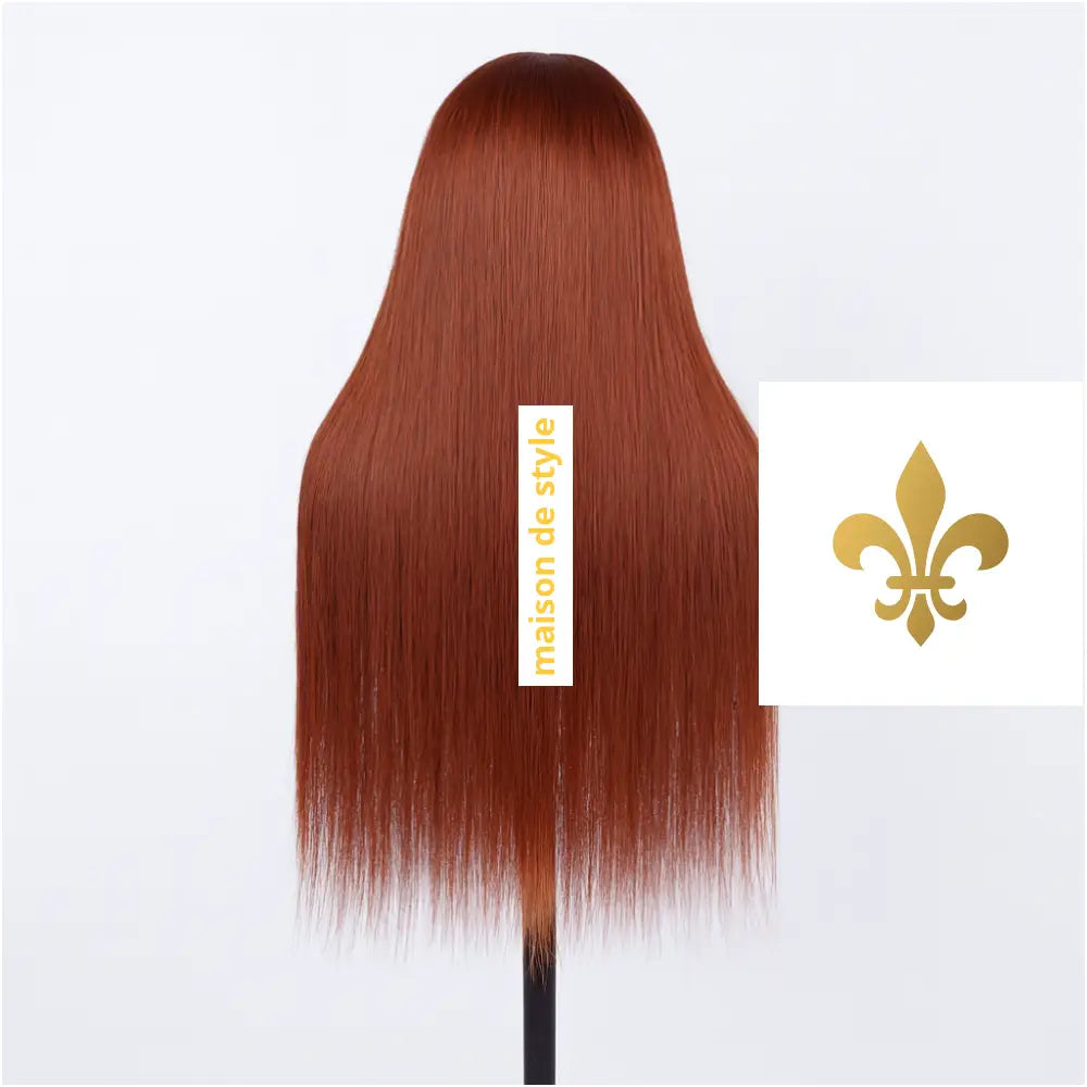 13x6 HD Lace Front Wig – 26 Inch Straight Bronze | 100% Human Hair Bronze