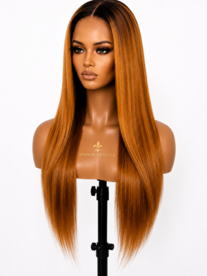 Maison de Style™ Heritage Collection – Ambre Doré™ | 24” HD Lace Luxury Straight Wig