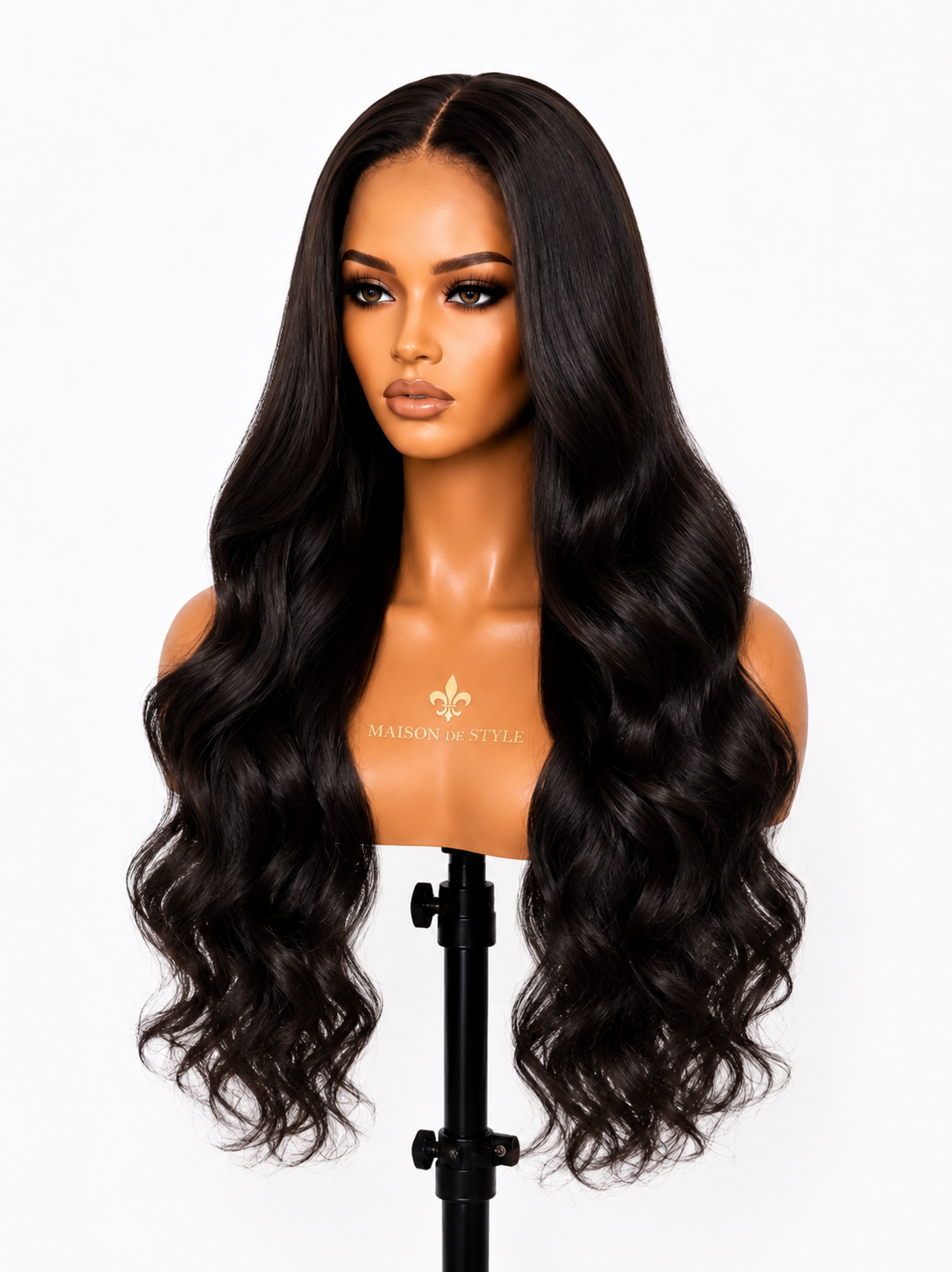 Maison de Style™ Paris Collection – 26” Luxury Loose Wave HD Lace Wig | Natural Black | Double Drawn | 200% Density