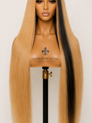 Maison de Style™ Heritage Collection – Éclipse Blanche™ | 30” HD Lace Luxury Straight Wig | Double Drawn