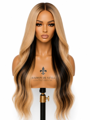 Maison de Style™ Place Vendôme Collection – Noir Secret™ | 26” HD Lace Luxury Body Wave Wig