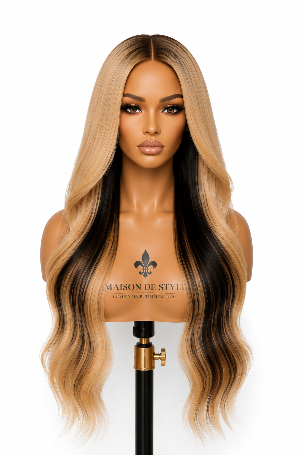 Maison de Style™ Place Vendôme Collection – Noir Secret™ | 26” HD Lace Luxury Body Wave Wig